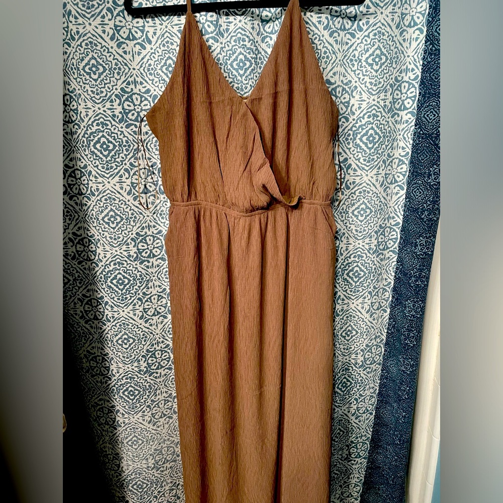 Textured Mocha dress